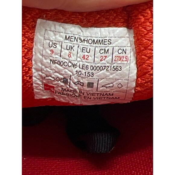 The North Face Mens Size 9 Black/Orange Ultra Trail Running Left Single Shoe Wit - Picture 8 of 8